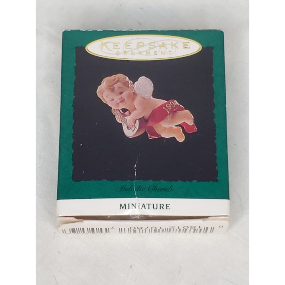 Hallmark Keepsake Ornament 1994 Melodic Cherub Miniature Angel QXM406-6 Vintage